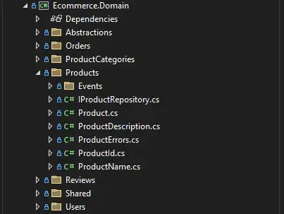 Domain Layer project structure